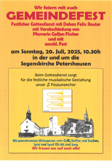 Plakat Gemeindefest