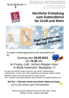 Plakat Guk Schulanfang