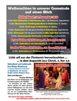 Weihnachtgottesdienste