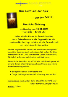 Plakat Sekis Aktion 'Licht'