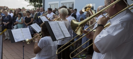 Posaunenchor bei der Einweihung der Segenskirche